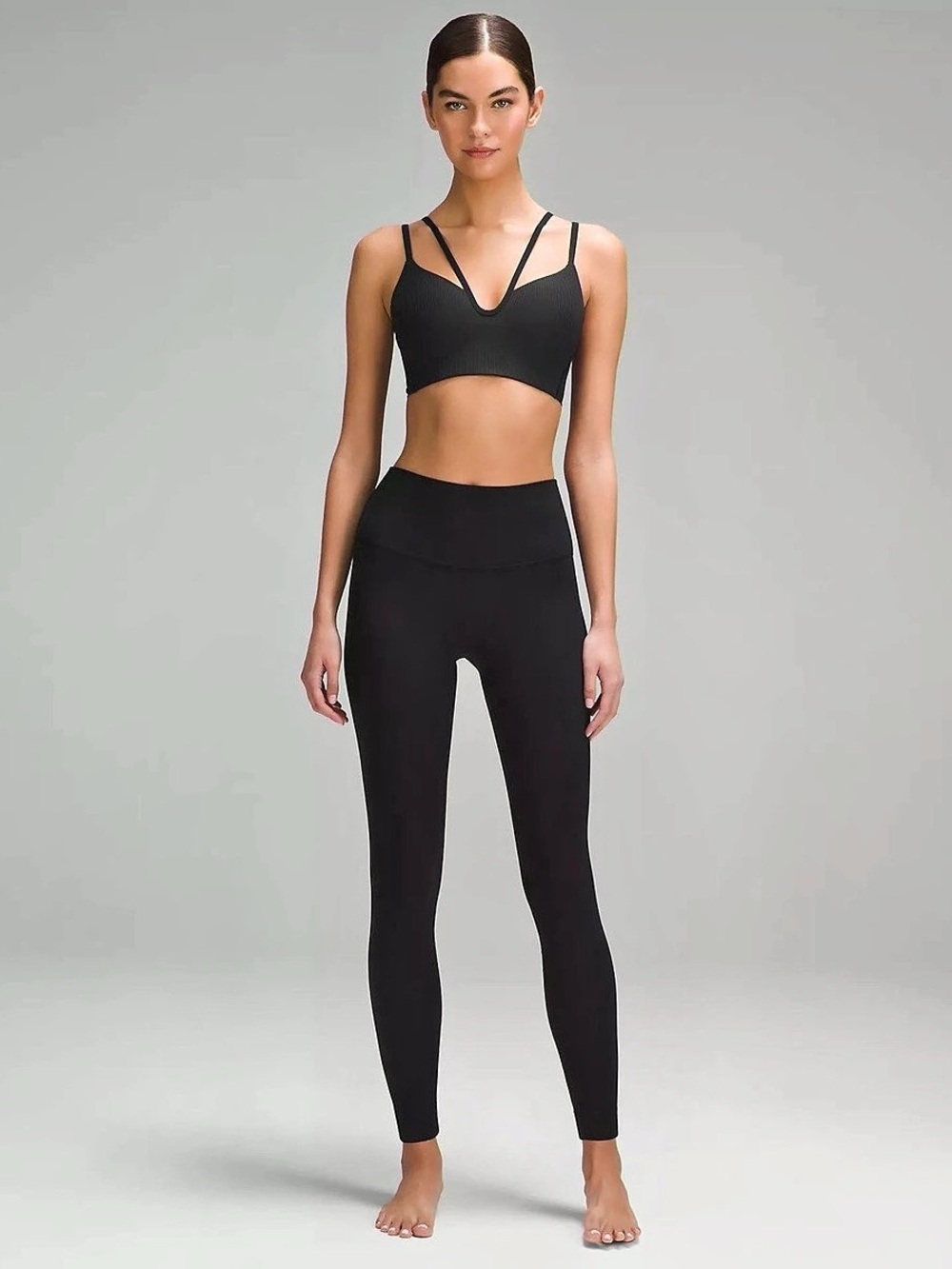 lululemon Align High-Rise Ribbed Pant 28" Black